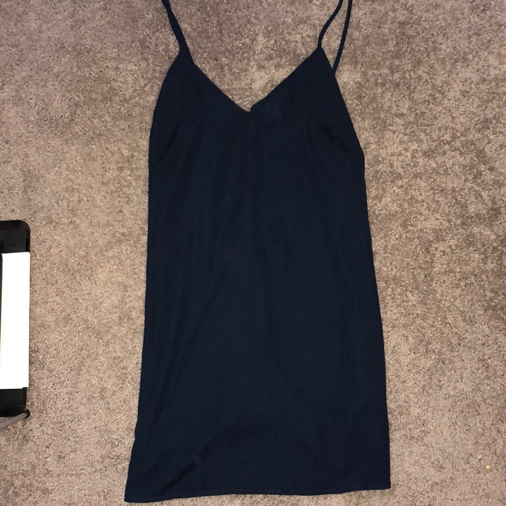 Navy blue slip dress